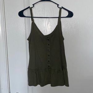 Abercrombie & Fitch Button Tank Top